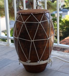 African wooden drum single log